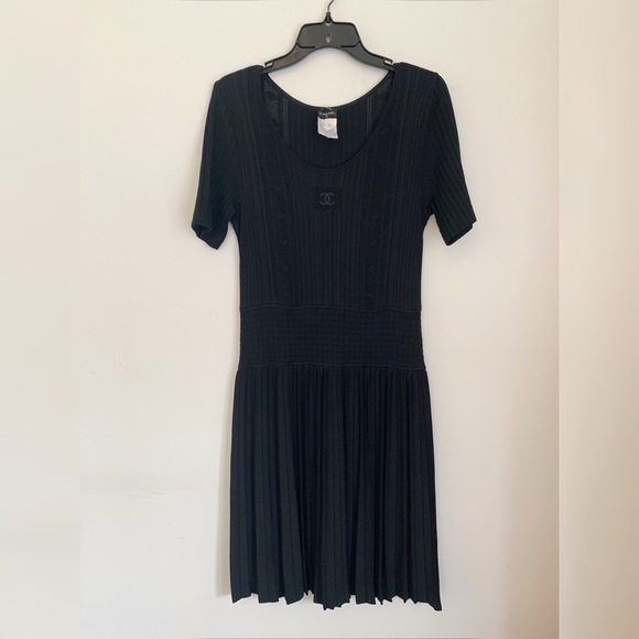 Chanel Knit Pleated Dress